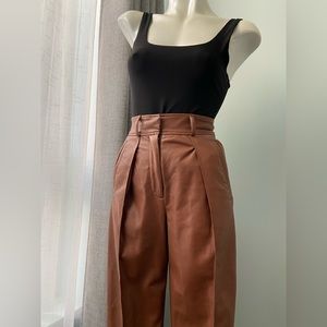 Babaton vegan leather trousers